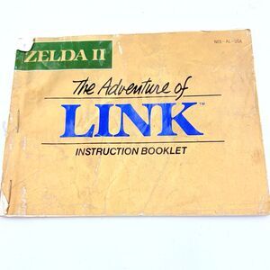 Zelda II: The Adventure Of Link for NES Instruction Booklet Manual Only